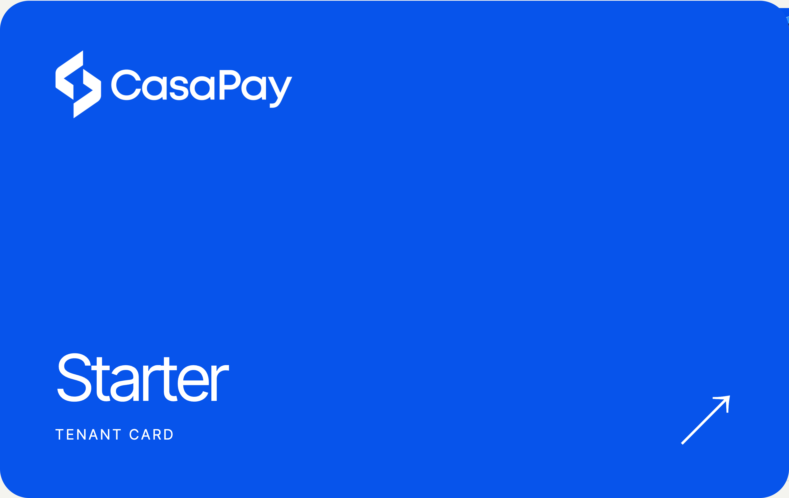 CasaPay Starter member card