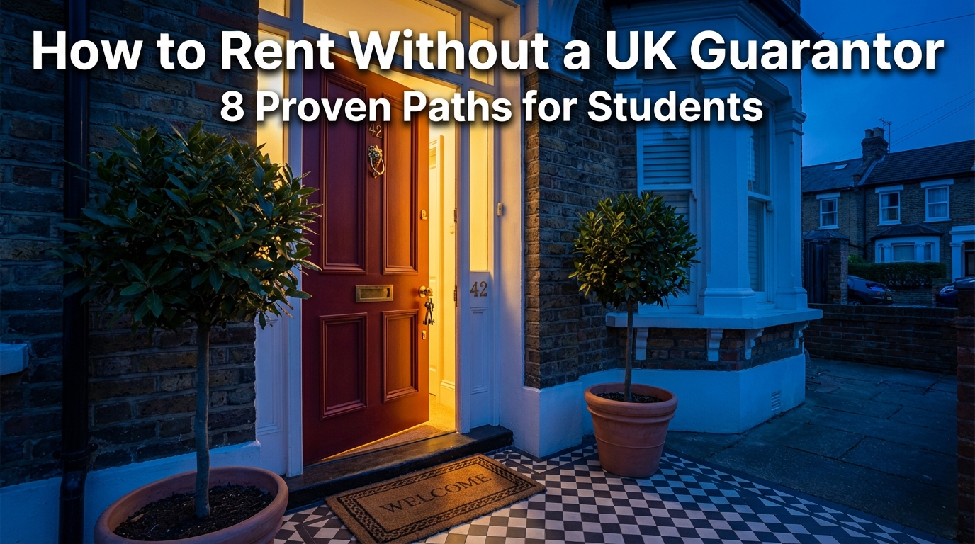 Guarantor alternatives with abstract trust and approval pathway shapes representing financial solutions